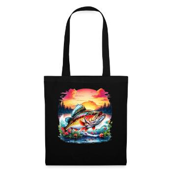 Bass Fish - Tote Bag - black - Front