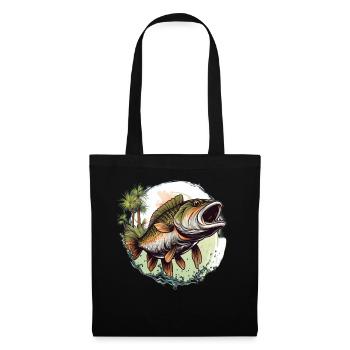 Bass Fish - Tote Bag - black - Front