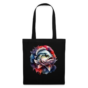 Bass Fish - Tote Bag - black - Front
