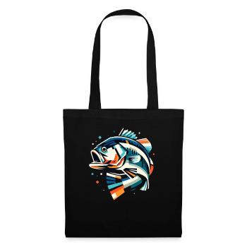 Bass Fish - Tote Bag - black - Front