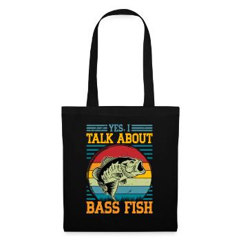 Yes I talk about Bass Fish - Tote Bag - black - Front