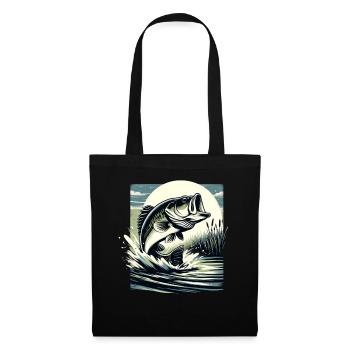 Bass Fish - Tote Bag - black - Front