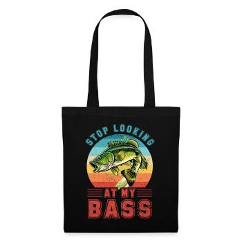 Arrêtez de regarder ma basse - Sac en tissu - noir - Devant