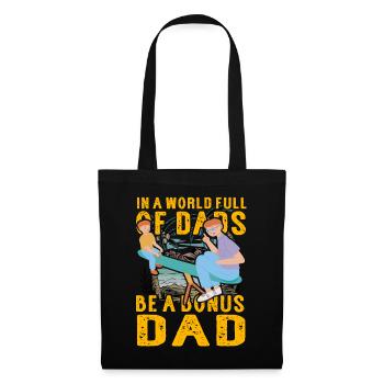 In a World of Dads be a Bonus Dad - Tote Bag - black - Front