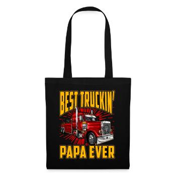Best truckin Papa ever - Tote Bag - black - Front