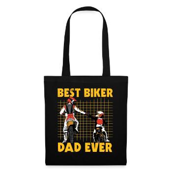 Meilleur papa motard de tous les temps - Sac en tissu - noir - Devant