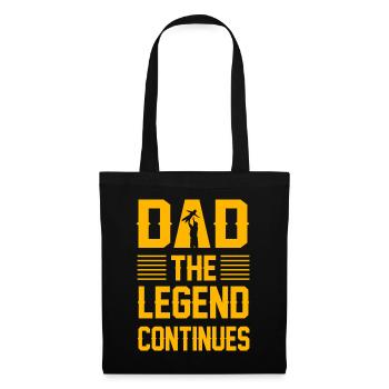 Dad the Legend continues - Tote Bag - black - Front