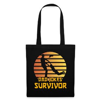 Papa plaisante sur le survivant - Sac en tissu - noir - Devant
