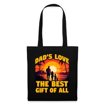 L’amour de papa est le meilleur cadeau de tous - Sac en tissu - noir - Devant