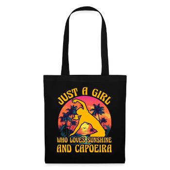 Just a Girl who loves sunshine and Capoeira - Tote Bag - black - Front