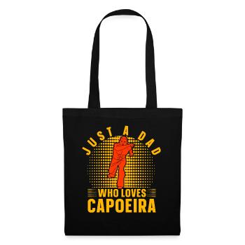 Nur ein Vater, der Capoeira liebt - Stoffbeutel - Schwarz - Vorne