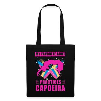 My favorite aunt practices capoeira - Tote Bag - black - Front