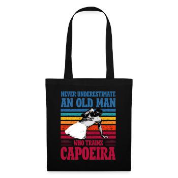 Ne sous-estimez jamais un vieil homme qui s’entraîne à la capoeira - Sac en tissu - noir - Devant
