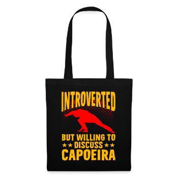 Introverti mais prêt à discuter de Capoeira - Sac en tissu - noir - Devant