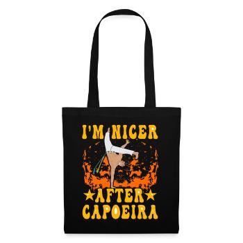 Je suis plus sympa après la Capoeira - Sac en tissu - noir - Devant