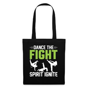 Dansez l’ combatif - Sac en tissu - noir - Devant