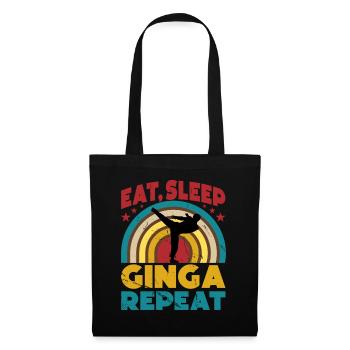 Manger Dormir Ginga Répéter - Sac en tissu - noir - Devant