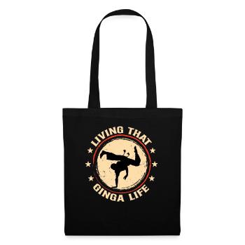 Vivre cette vie de Ginga - Sac en tissu - noir - Devant