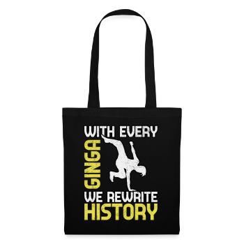 Avec chaque Ginga, nous réécrivons l’Histoire - Sac en tissu - noir - Devant