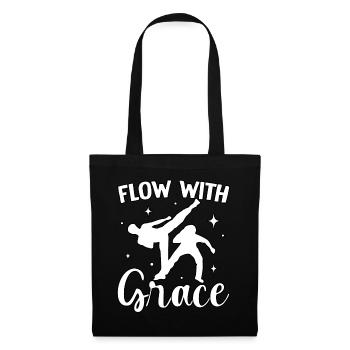 Coulez avec grâce - Sac en tissu - noir - Devant
