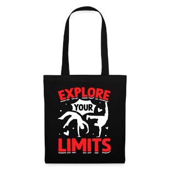 Explorez vos limites - Sac en tissu - noir - Devant