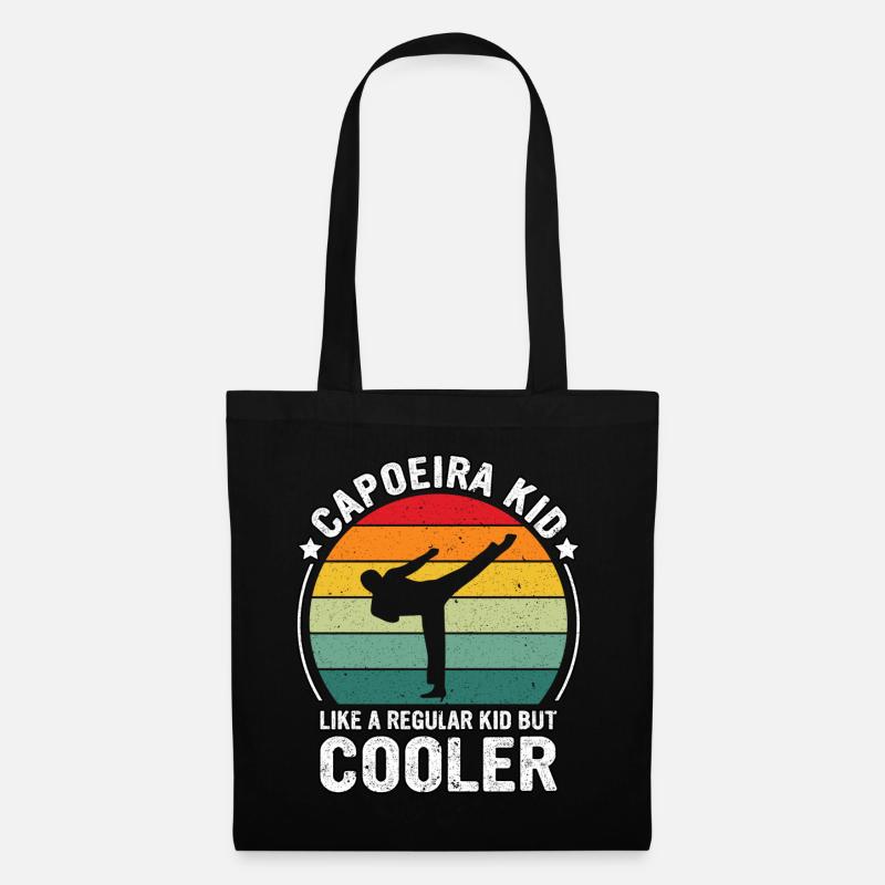 Capoeira wie ein normales Kind, aber cooler - Stoffbeutel - Schwarz