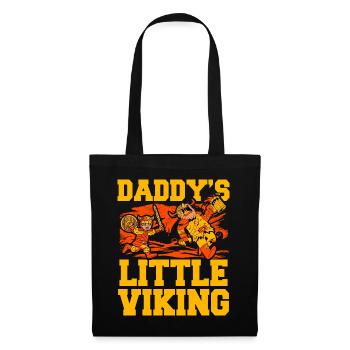 Daddy's little Viking - Tote Bag - black - Front