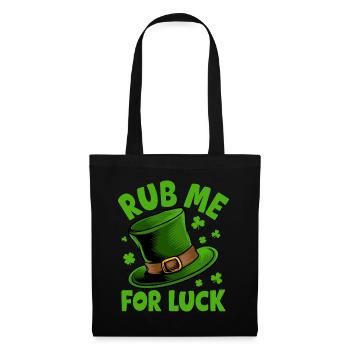 Frotte-moi pour avoir de la chance - Sac en tissu - noir - Devant