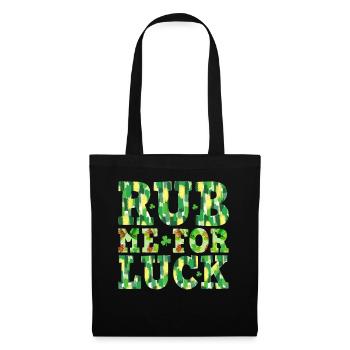 Frotte-moi pour la chance - Sac en tissu - noir - Devant