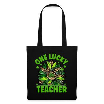 Un enseignant chanceux - Sac en tissu - noir - Devant