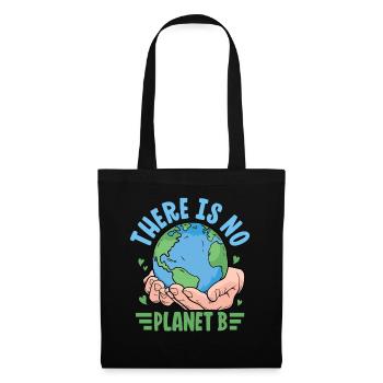 Il n’y a pas de planète B - Sac en tissu - noir - Devant