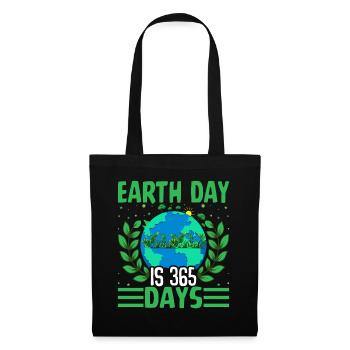 Le Jour de la Terre est de 365 jours - Sac en tissu - noir - Devant