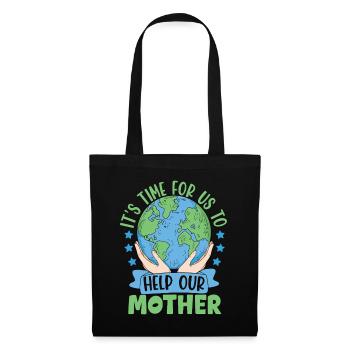 Il est temps pour nous d’aider notre Mère - Sac en tissu - noir - Devant
