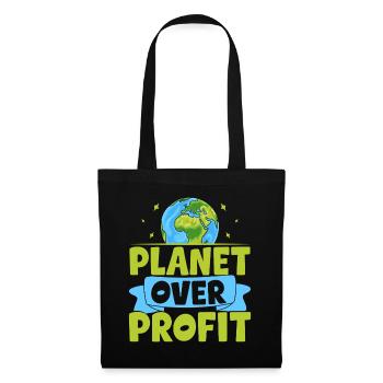 La planète plutôt que le profit - Sac en tissu - noir - Devant