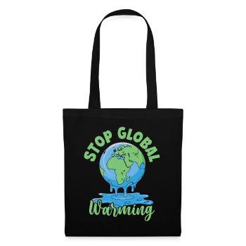 Stopper le réchauffement climatique - Sac en tissu - noir - Devant