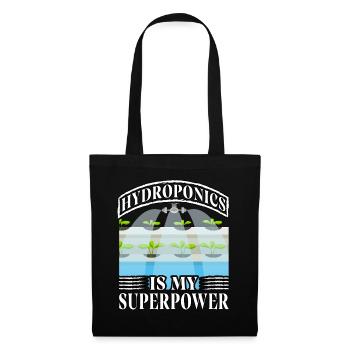 Hydroponics is my superpower - Tote Bag - black - Front