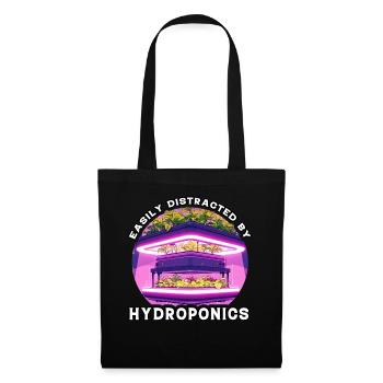 Easily distracted by Hydroponics - Tote Bag - black - Front