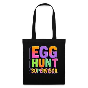 Superviseur de la chasse aux œufs - Sac en tissu - noir - Devant