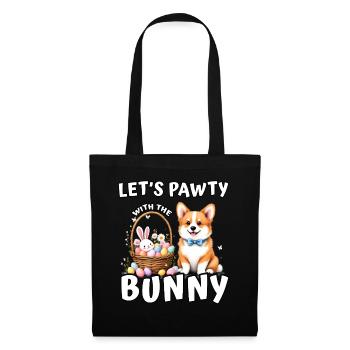 Let's pawty with the Bunny - Tote Bag - black - Front