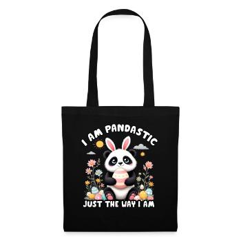 I am Pandastic just the way I am - Tote Bag - black - Front