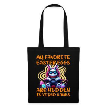 Mes œufs de Pâques préférés sont cachés dans les jeux vidéo - Sac en tissu - noir - Devant