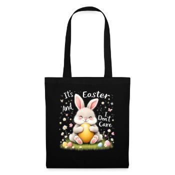 C’est Pâques et je m’en fiche - Sac en tissu - noir - Devant