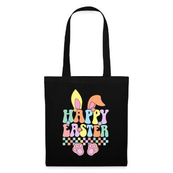 Joyeuses Pâques - Sac en tissu - noir - Devant