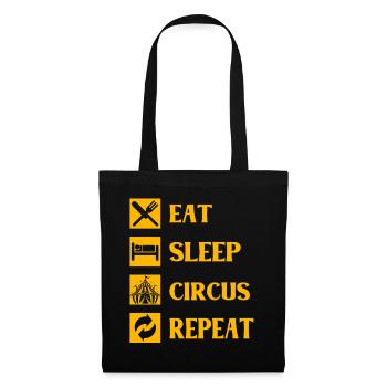 Eat Sleep Circus Repeat - Tote Bag - black - Front