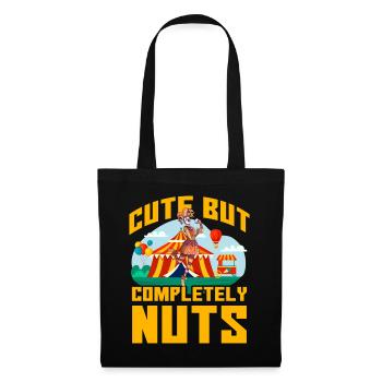 Mignon mais complètement fou - Sac en tissu - noir - Devant