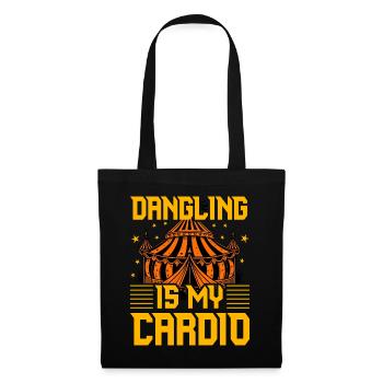 Baumeln ist mein Cardio - Stoffbeutel - Schwarz - Vorne