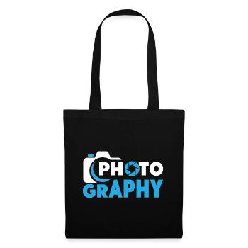Photographe Photographie Appareil photo Photos - Sac en tissu - noir - Devant