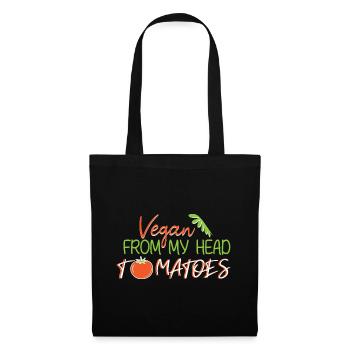 Vegan Vegan Meat Renonce au régime végétalien - Sac en tissu - noir - Devant