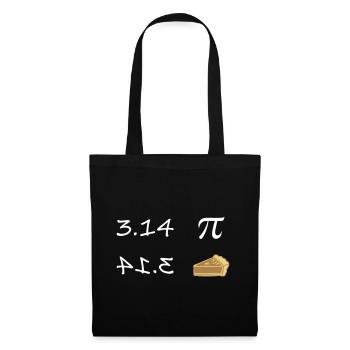 Pi - Pie - Tote Bag - black - Front