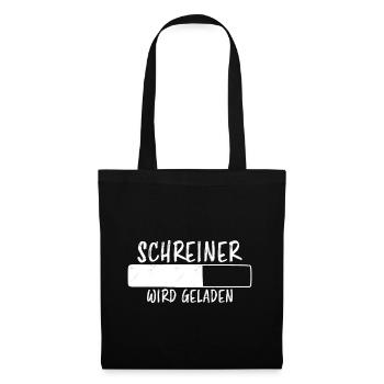 Schreiner Spruch Beruf Lustiges Schreiner Geschenk - Stoffbeutel - Schwarz - Vorne